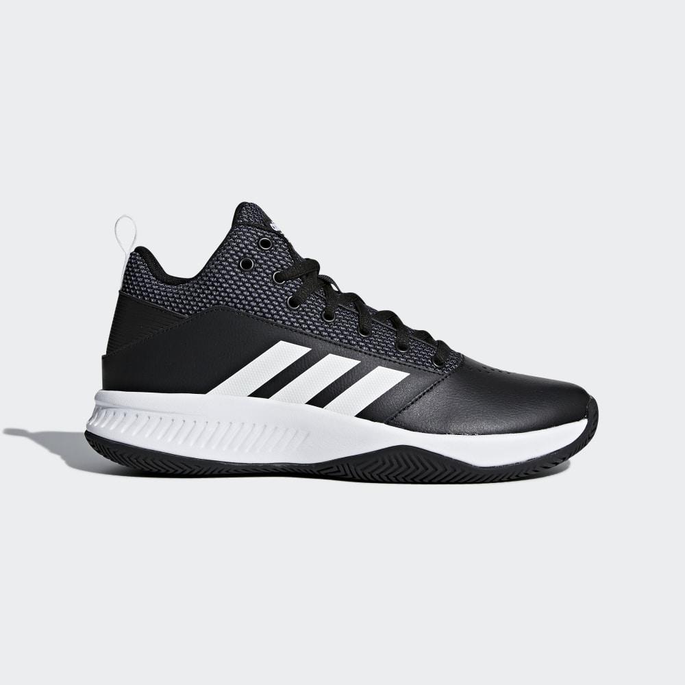 Adidas Men's Cloudfoam Ilation Mid 2.0 Basketball Shoes Black/White/Grey Ireland DA9847